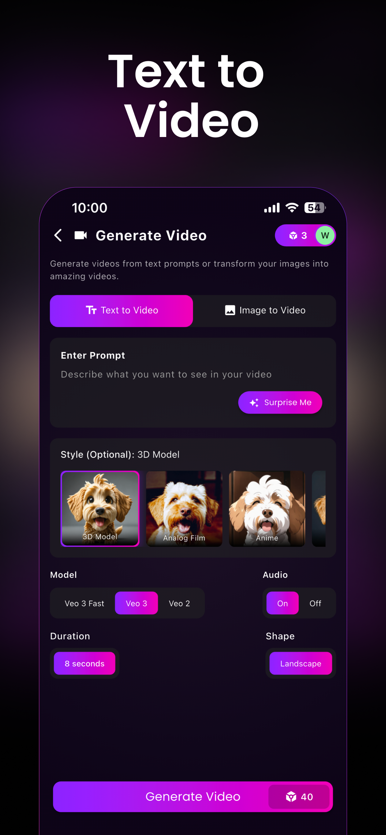 AI Audio Generation — create AI music, sound effects and speech